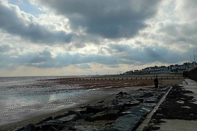 Shelagh E Wallace captures a moody sky above south beach.