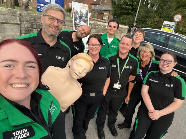 The St John ambulance volunteers training team East Riding Network.