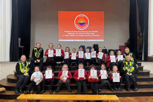 The "smiles say it all" at Filey Junior School