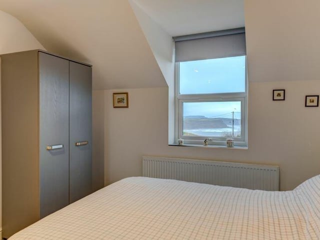 Room with a view - this bedroom has a seascape.