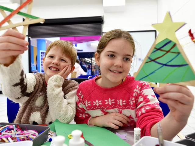 Creating christmas designs in The Brunswick.
