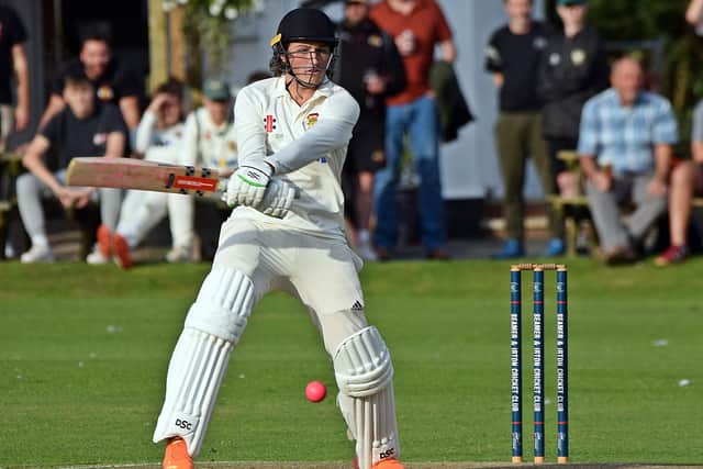 Elliot Hatton impressed with bat and ball for Flixton.