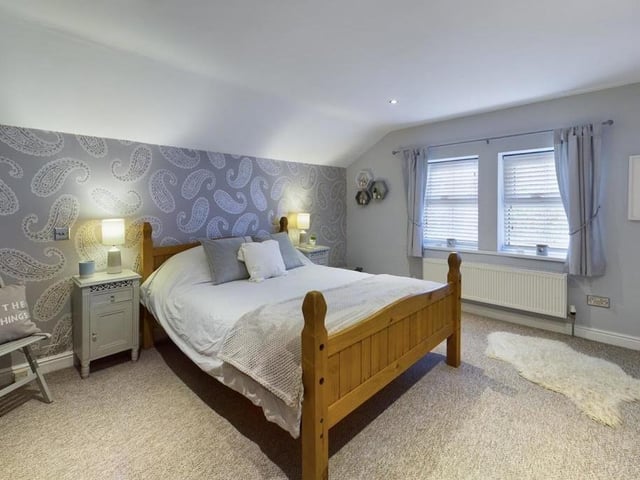 Pne of the spacious double bedrooms within the property.