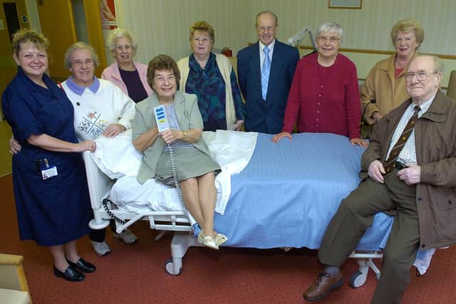 Hospital League of Friends members donate beds to Bridlington Hospital's Thornton Ward. (PA0744-3)