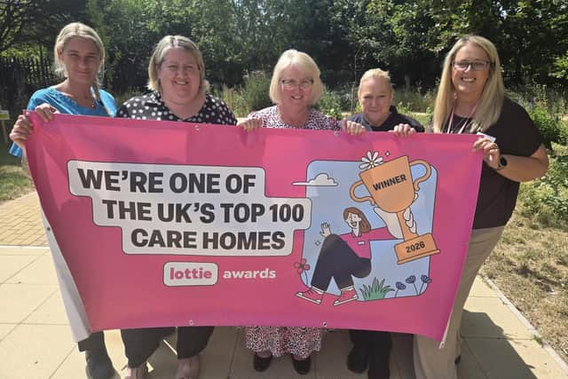 Beechwood Care Centre staff celebrate their success. Photo: Highgate Care
