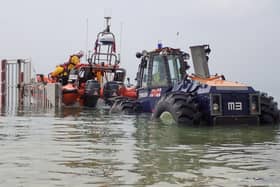 Flamborough RNLI were called to assist a person in difficulty on an inflatable near Thornwick Bay (Image credit: Flamborough RNLI)