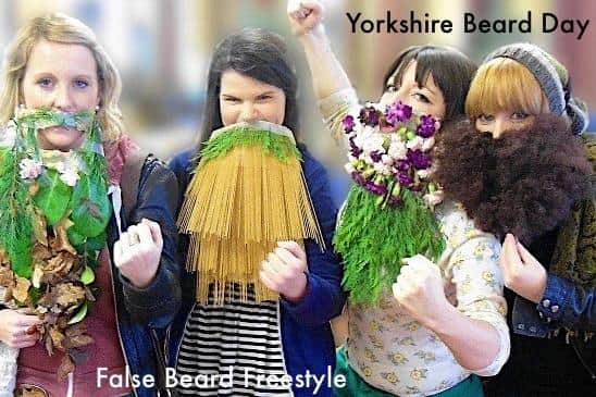 The false beard freestyle at the Yorkshire Beard Festival.