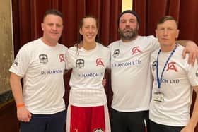 Chelsea Arnell with her coaching team