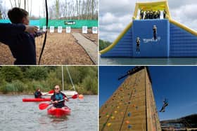North Yorkshire Water Park activities include archery, diving, running, climbing, kayaking, cycling, sailing and wind surfing.
