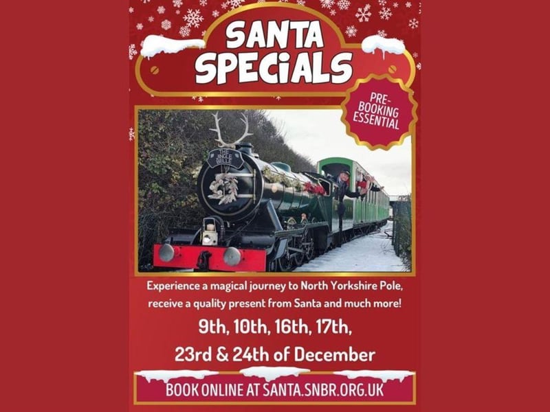 Santa Specials at Scarborough North Bay Railway are set to take place on various dated throughout December, starting on December 9 until December 24. . Whilst waiting to see Santa, adults can enjoy complimentary seasonal refreshments including mince pies, hot chocolate and mulled wine, with juice and biscuits for the children. There will be the chance to have a ride on Santa’s sleigh, write your letter to Santa, make your own Reindeer food and much more to keep all entertained! Once it is your time, you will be led by our mischievous elves to the beautifully decorated Grotto to spend some quality one to one time with the man himself and receive a special gift.