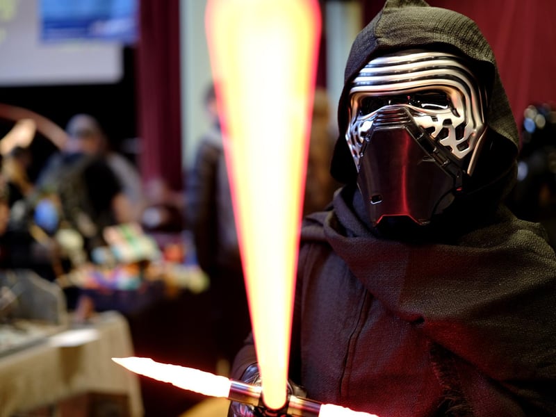 Kylo Ren at the festival.