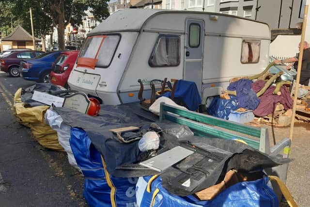The caravan was removed after several reports of anti-social behaviour. (Photo: North Yorkshire Police)