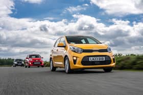 Kia Picanto - the latest version in front and its predecessors following