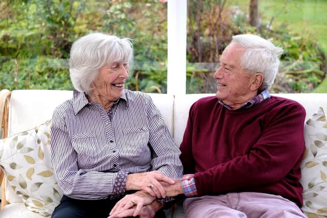 Tom Pindar with wife Margery - the couple were married for 71 years.