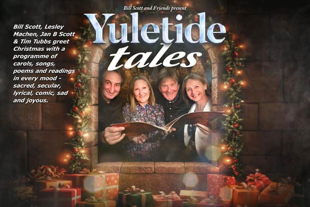 Bill Scott, Lesley Machen, Jan Burtenshaw-Scott and Tim Tubbs present Yuletide Tales at Scarborough's YMCA