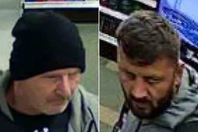 North Yorkshire Police have issued this CCTV image of two people they would like to speak to following a theft from BOYES Department Store in Whitby.