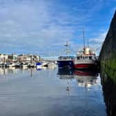 A peaceful harbour scene at Bridlington