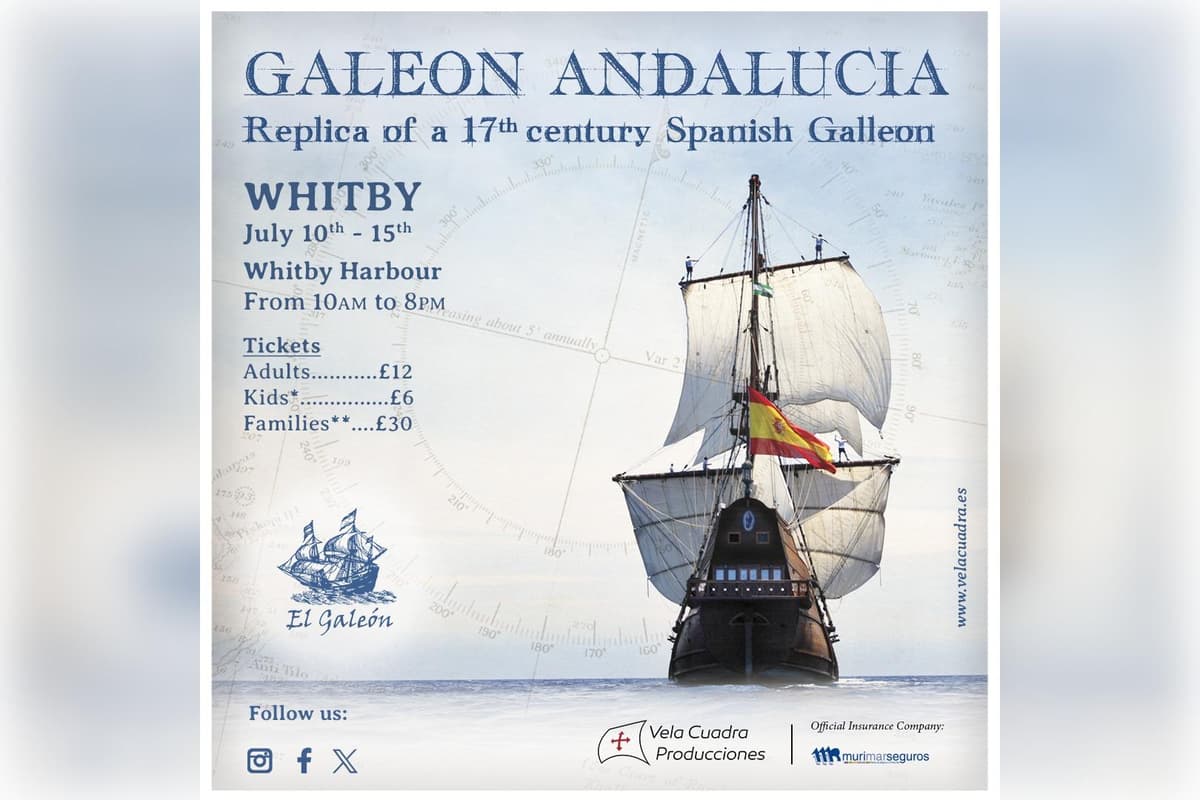 Unique replica of Spanish galleon set to visit Whitby - here are the dates 
