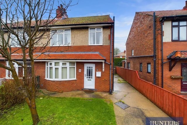 This three bedroom and one bathroom semi-detached house is for sale with Hunters with a guide price of £160,000.