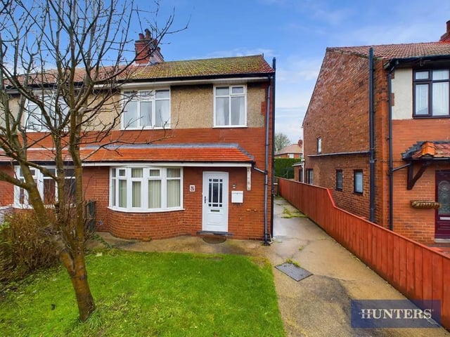 This three bedroom and one bathroom semi-detached house is for sale with Hunters with a guide price of £160,000.