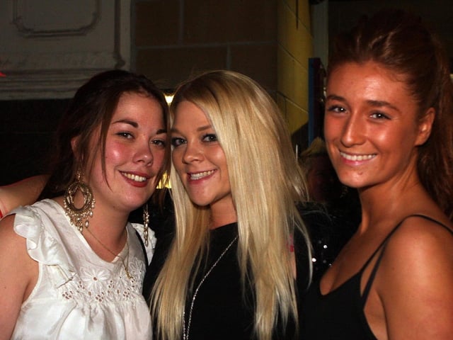Jaime, Faye and Laura in Blue Lounge