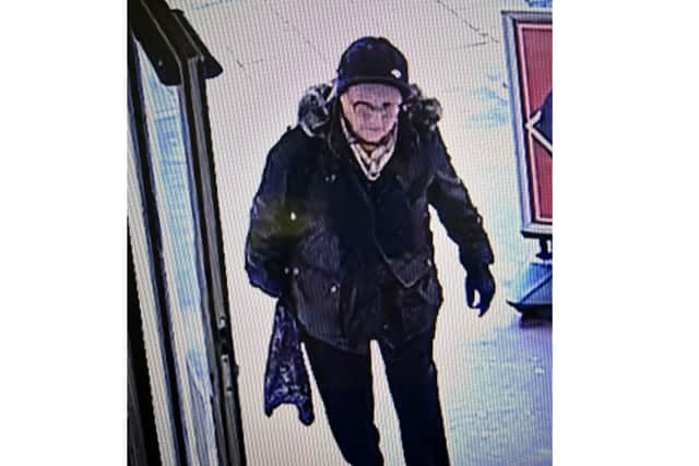 Officers believe the person in the image may be able to help them with their enquiries