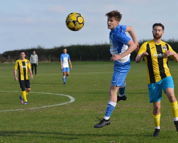 Heslerton, blue kit, lost at Goldsborough