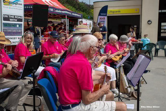 The Jolly Rogers’ ukulele group performed at the event.