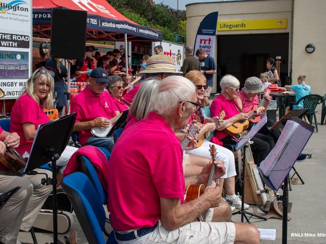 The Jolly Rogers’ ukulele group performed at the event.