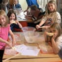 Children Making tack biscuits