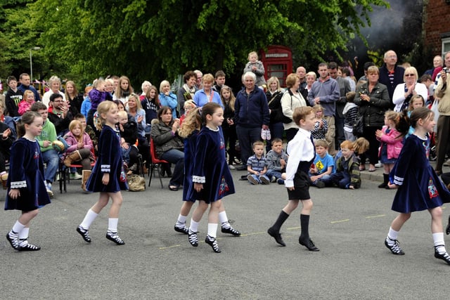 Irish dancers entertain at the Scalby Fair in 2012.