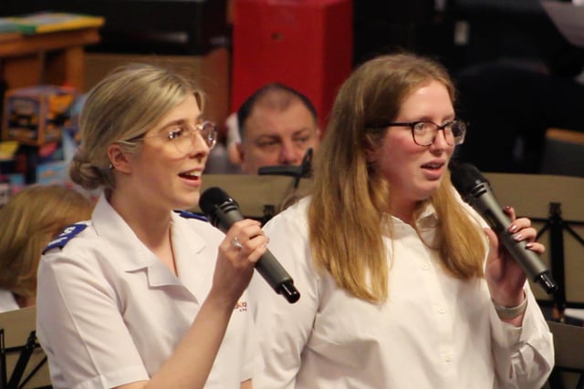 Singers at the toy and carol concert in Scarborough.