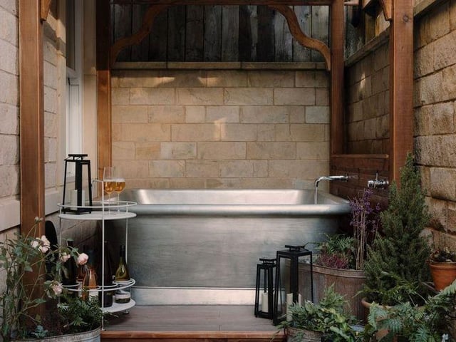 Bathroom at the Orchard Suite.