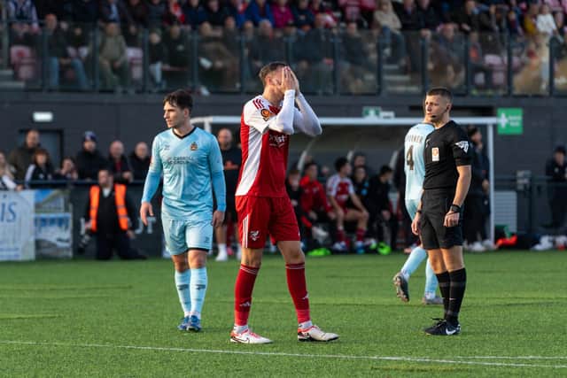 Boro's unbeaten run came to an end with a 2-1 loss at home to Southport. Photos by Wandering Photography