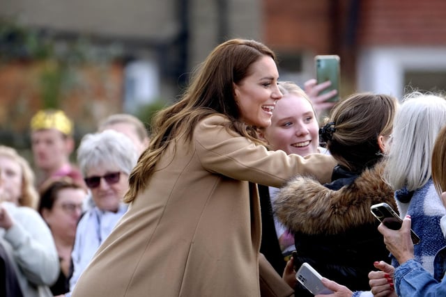 The Royal Couple were happy to pose for selfies