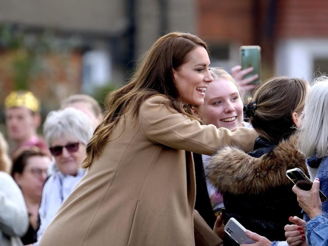 The Royal Couple were happy to pose for selfies