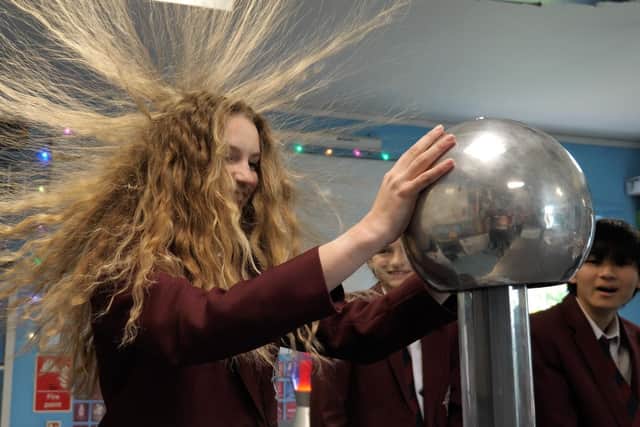 Physics fun at Fyling Hall School.