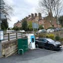 EV charging point on Whitby's Arundel Place.