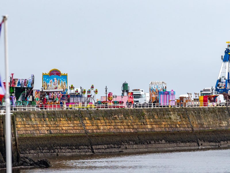 Funfair action on Whitby's west pier.
picture: Brian Murfield