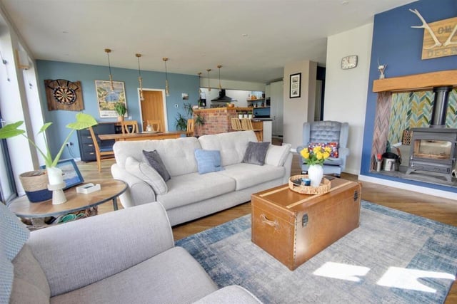The bright and spacious, open plan interior.