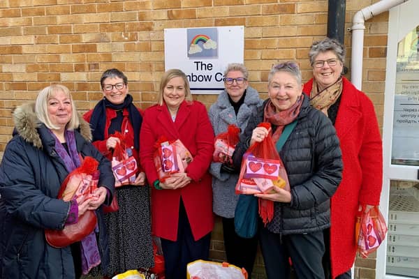 Alison Hume joined members of the Scarborough and Whitby Labour Women’s Branch to hand over the latest donation of essential toiletries to the Rainbow Centre in Scarborough.