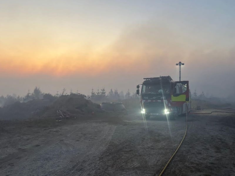 Harrogate Fire Station attending the blaze.