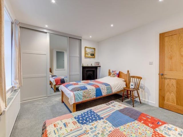 Another of the cottage's sizeable bedrooms.