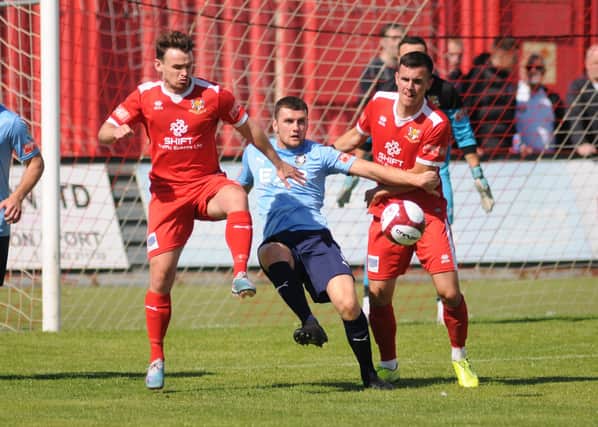 Bridlington Town slipped to 2-0 loss on the road at Stockton Town.