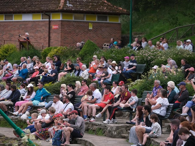 The crowds are enthralled by the spectacle