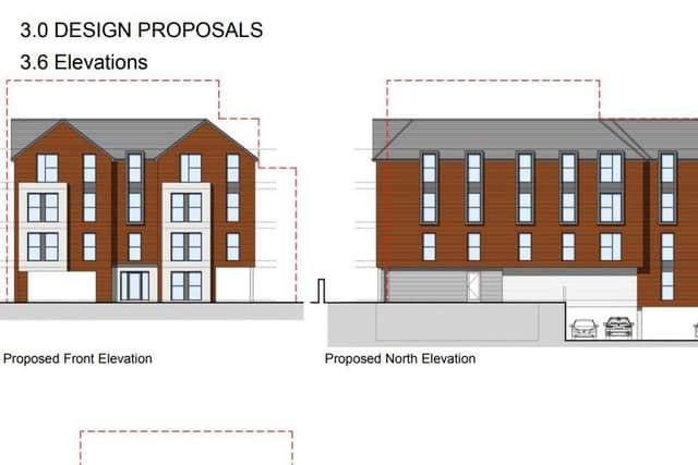 Proposed elevations at 25 Holbeck Hill, Scarborough.