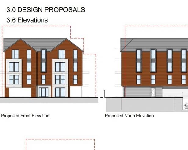 Proposed elevations at 25 Holbeck Hill, Scarborough.