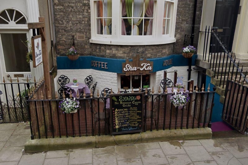 Sha-Ka Coffee House and Eatery is located on York Place. It received 3 votes.
