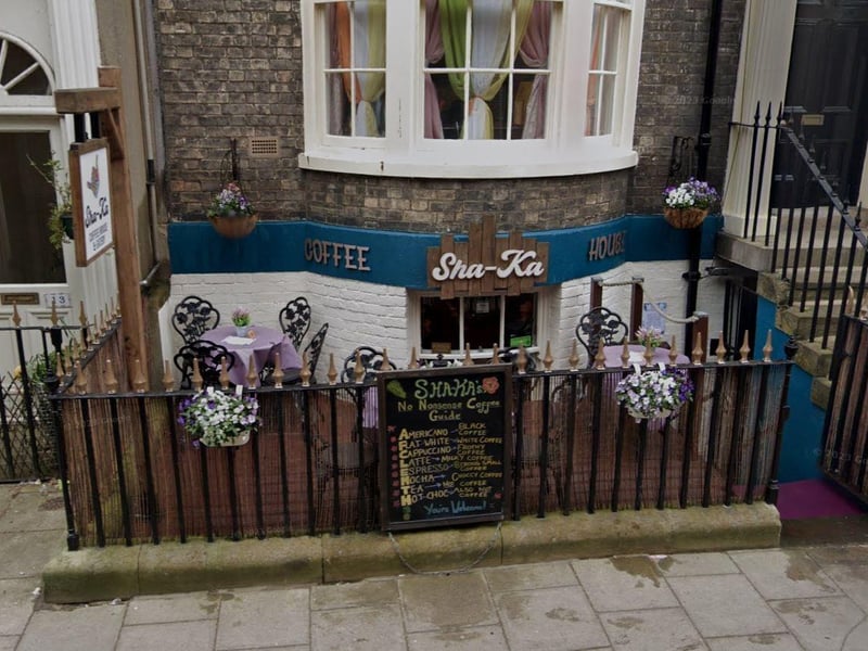 Sha-Ka Coffee House and Eatery is located on York Place. It received 3 votes.