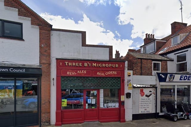 Three B's Micropub is located in situated in the centre of Bridlington's bustling town centre. One Tripadvisor review said: "Absolutely wonderful little real ale pub with a friendly welcoming atmosphere and great local characters."